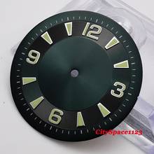 33.5mm Green Watch Dial Fit Miyota 8205 8215 Mingzhu 2813 ETA 2836 Movement mens watch 2024 - buy cheap