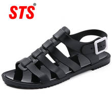 STS 2020 New Women Sandals Soft Lady Sandals Comfortable Flat Sandals Open Toe Beach Shoes Lady Footwear Breathable Soft Shoes 2024 - buy cheap