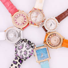 ¡Venta! Melissa-Reloj de cristal para hombre y mujer, pulsera de moda, de cuero, con caja de regalo 2024 - compra barato