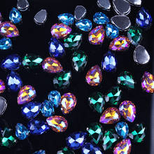 DR Rhinestones Applique For Clothing Dress Drop Shape Strass Four Claw Rhinestones Decoration Sewing Rhinestone Crystals Decor F 2024 - buy cheap