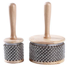 Student Children Kid Wooden Musical Toy Cabasa Percussion Band Instrument Hand Shaker Percussion Kids Gift 2024 - buy cheap