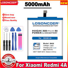 Аккумулятор LOSONCOER BN30 на 5000 мАч для Xiaomi Redmi 4A, мощные батареи Hongmi 4A 2024 - купить недорого