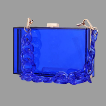 candy clear transparent handmade women factory acrylic box clutches purse frame with resin chain evening party handbags wallet 2024 - buy cheap