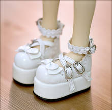 Sapatos de boneca bjd são adequados para 1-3 1-4 tamanhos, combinação com renda, fivela, sapatos, acessórios de bonecas 2024 - compre barato