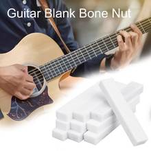 10Pcs Buffalo Bone Guitar Mandolin Blank Nut Pillow Musical Instrument Accessory Guitar accessories 52*10*6mm 2024 - buy cheap