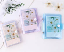 New 50pcs/lot Jelly Color Photo Album for Mini Card Photo Sticker Album Photos Instax Album Transparent Glitter Card Holder 2024 - buy cheap