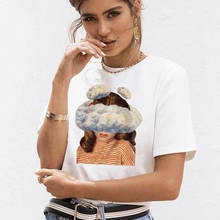 Camiseta de moda de verão de moda de alta qualidade de t camisa de t de moda feminina harajuku ullzang kawaii tshirt femme 2024 - compre barato
