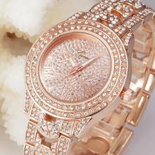 Geneva Ladies Luxury Women Watch Diamond Designer Quartz Wrist Watch Rhinestone Crystal Women Clock reloj mujer zegarek damski 2024 - купить недорого