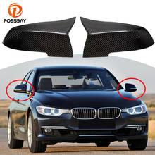 POSSBAY 1 Pair Real Carbon Fiber Replace Side Rearview Mirror Cover Ox Horn Kits for BMW F20 F21 F22 F23 F87 F30 Exterior Parts 2024 - buy cheap