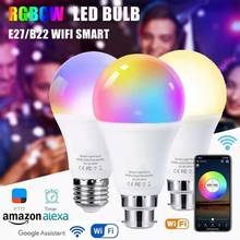 Smart WiFi Bulb Full Color Dimmable E27/B22 10W LED Light Works With Alexa/Google Assistant Lights Or IR Remote Control Lampa 2024 - buy cheap