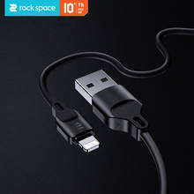 rock space Data USB Cable for iPhone Fast Charger Charging Cable For iPhone 7 8 Plus X XS Max XR 5 5S SE 6 6S Plus Charger Wire 2024 - buy cheap