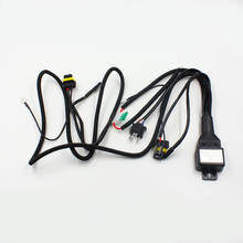 Rockeybright 10-20pcs 35w/55w HID Bi-Xenon relay wiring harness H4 H13 9004 9007 hid xenon kit cable H4 Wire Harness Controller 2024 - buy cheap