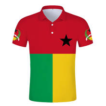 Guineense bissau polo camisa diy livre nome personalizado número gnb polo país bandeira da nação gw república guineense faculdade 3d roupas 2024 - compre barato