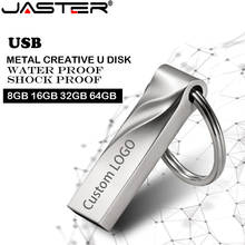 JASTER USB Flash Drives 16gb mini usb flash metalen pen sleutel schijf logo pendrive stick flash geheugenkaart 128GB 64GB 4GB 2024 - buy cheap