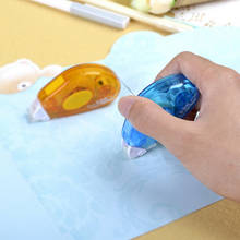 Cinta adhesiva recargable de plástico de doble cara, 5m, bolígrafo, azul/naranja 2024 - compra barato