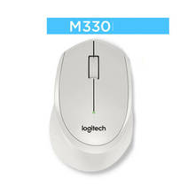 Беспроводная Бесшумная мышь Logitech M330 с 2,4 ГГц USB 1000DPI оптическая мышь для офиса и дома с использованием ПК/ноутбука мышь геймера 2024 - купить недорого