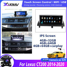 Radio con GPS para coche, reproductor multimedia estéreo con pantalla táctil, 2 Din, unidad principal Android, para Lexus CT200 2014-2020 2024 - compra barato