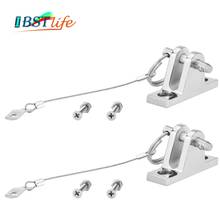 2PCS 90 Degree SS316 Boat Bimini Top Deck Hinge with quick release pin and lanyard Marine Kayak Canoe Boat Cover Sprayhood 2024 - buy cheap