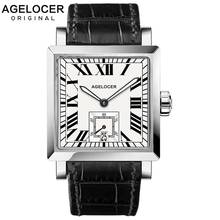 AGELOCER Luxury Brand Automatic Self-Wind Men Watch Sapphire Mechanical Man Calendar Wristwatch Square Business Watches Men 2020 2024 - buy cheap