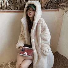 Winter Women High Quality Faux Rabbit Fur Coat Luxury Long Fur Coat Loose Lapel OverCoat Thick Warm Plus Size Female Plush Coats 2024 - buy cheap