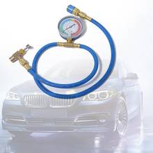 Car Auto AC Air Conditioning R134A Refrigerant Recharge  Measuring Hose Kit  With Pressure Gauge Auto Car Accessories 2024 - buy cheap