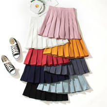 Kawaii Harajuku Skirts High Waist Pleated Skirts Women Girls Lolita A-line Sailor Skirt Large Size Preppy School Uniform 2024 - buy cheap