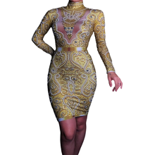 Женское вечернее платье, с длинным рукавом, с жемчугом и стразы 2024 - купить недорого