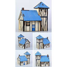 Casa de bonecas em miniatura de madeira, faça você mesmo, boneca artesanal, modelo de casa, kits de construção de brinquedos para crianças e adultos, drop shipping 2024 - compre barato