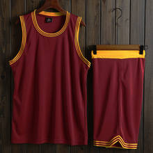 Мужская баскетбольная тренировочная форма из Джерси, дышащая Молодежная тренировочная Баскетбольная одежда, шорты 2024 - купить недорого
