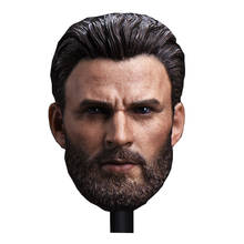 Figura de acción masculina, escultura de cabeza de juguete ZC de 1/6ª generación, con diseño de hombre guapo americano de 12" 2024 - compra barato