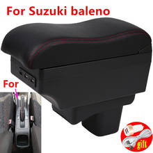 Reposabrazos para Suzuki baleno, caja de almacenamiento central con reposabrazos especial para coche, accesorios interiores, USB, 2017, 2018, 2019 2024 - compra barato