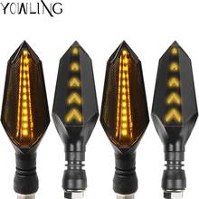 LED Turn Signals Light Motorcycle Amber Signal Lamp Tail Flasher Flowing Water Blinker IP68 Bendable Motorcycle Flashing Lights 2024 - buy cheap