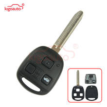 Kigoauto Denso( not Valeo) Remote key 3 buttonTOY43 blade  for Toyota Land Cruiser FJ Cruiser 1998-2011+434mhz+4D67 2024 - buy cheap