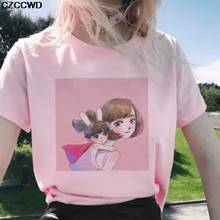 Летняя модная футболка с принтом «супер мама и дети», женские розовые повседневные топы в стиле Харадзюку, футболка, лучший подарок для мамы 2024 - купить недорого