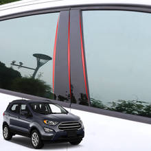 Pegatina de PVC para ventana de coche Ford Ecosport 2013-2021, embellecedor de Pilar, pegatinas de columna, accesorios externos 2024 - compra barato
