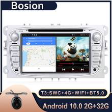 Bosion Android 10.0 car DVD For Ford/Focus/S-Max/Mondeo 9/GalaxyC-Max Car Radio Multimedia Video Player Navigation GPS 2din 2024 - buy cheap