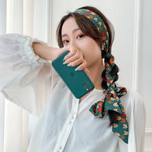 CANZE-pañuelo de seda francés para mujer, cinta para la cabeza, lazo, banda para el pelo, cinta para el pelo, lazo bonito, tocado 2024 - compra barato