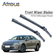 Atreus 2 pçs alta qualidade longa vida de borracha lâminas de limpador frontal para volkswagen passsat vw passat b5 b6 b7 2002-2015 acessórios 2024 - compre barato