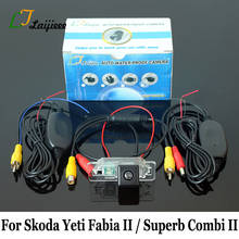 Для Skoda Yeti, Fabia II Superb Combi II для автомобиля с кузовом универсал Беспроводной Автомобильная резервная Камера/HD Ночное видение зеркало заднего вида Камера для транспортного средства 2024 - купить недорого