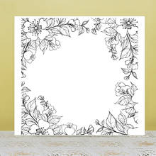 AZSG Garland Frame Clear Stamps/Seals For DIY Scrapbooking/Card Making/Album Decorative Silicone Stamp Crafts 2024 - buy cheap