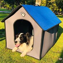Casa plegable para perros, esteras impermeables al aire libre para perros pequeños, medianos y grandes, cojín, perrera, nido, productos para mascotas 2024 - compra barato