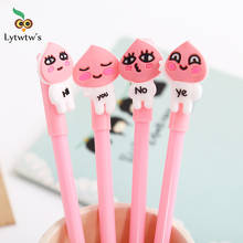 1 Piece Lytwtw's Kawaii Cute Pink Peach Gel Pen School Office Supplies Stationery Korea Japanese Sweet Lovely Funny Freebie 2024 - buy cheap