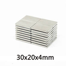 2~100pcs 30x20x4mm Rare Earth Magnets Thickness 4 Block Rectangular Pot Magnets 30x20x4mm Permanent Neodymium Magnet 30*20*4mm 2024 - buy cheap