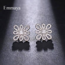 Emmaya-nudo con circonita cúbica para mujer, accesorio de nuevo diseño, con geometría de dos colores, ideal para bodas y fiestas 2024 - compra barato