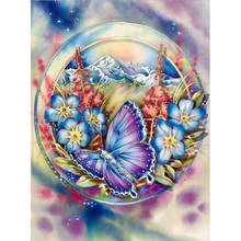 DIY 5D Diamond Painting Butterfly Diamond Embroidery Flowers Animal Cross Stitch Full Round Drill Crystal Art Home Decor Gift 2024 - buy cheap