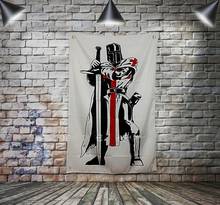 Ancient Cross Legion Banners Flags Wall Art Knights Templar Posters Wall Hanging Ornaments Mural Canvas Painting Home Decoration 2024 - buy cheap