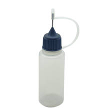 Contenedor vacío de plástico, botellas con tornillo, tapa de aguja de Metal, ampolla con líquido, 15ml, 10 Uds. 2024 - compra barato