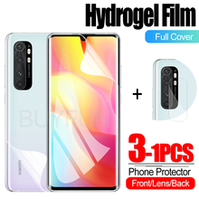 1-3 pçs filme de hidrogel para xiaomi note10 filme de hidrogel xiomi nota 10 pro nota 10 lite premium protetor de lente da câmera não vidro 2024 - compre barato