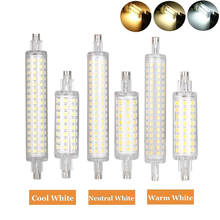 Lámpara Led R7S, foco de 78mm y 118mm, J78, J118, 2835SMD, 64, 128 Led, reemplaza el reflector halógeno R7S, sin parpadeo, 220V, 110V 2024 - compra barato