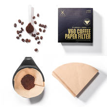 Recafimil filtro de café, cone de papel para café v60, cápsula de café, ferramentas de gotejamento para café expresso, filtros de papel em formato v 2024 - compre barato